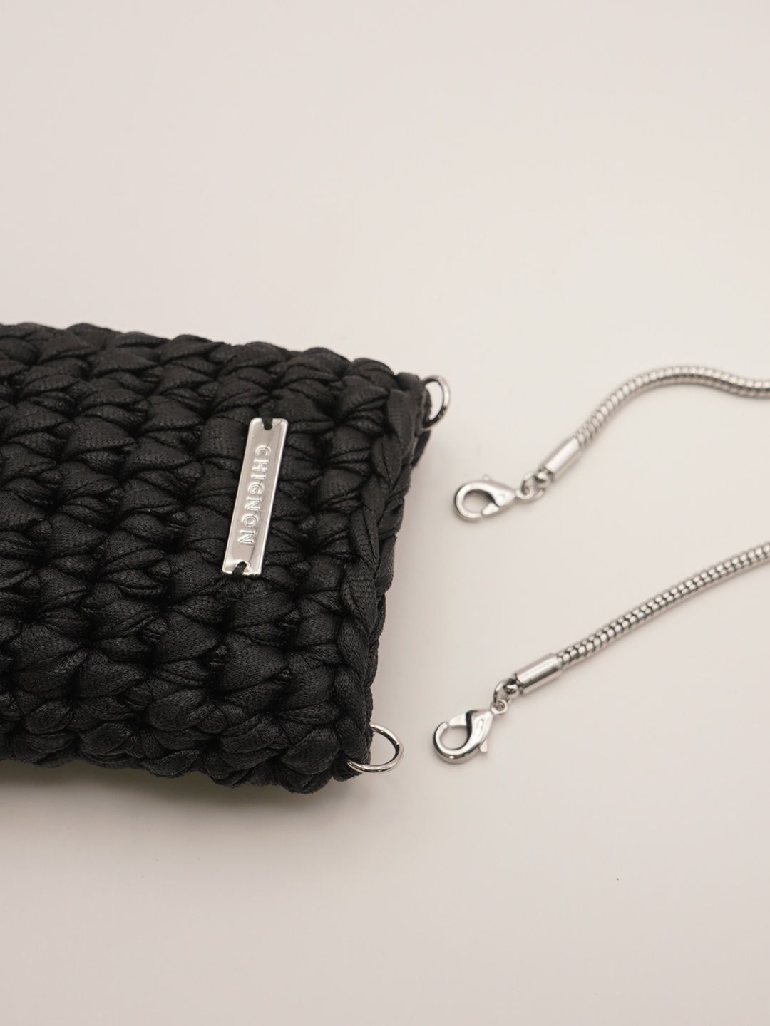 [0056-522SH] クロシェミニBAG シルバー