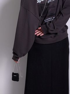 [0056-522SH] クロシェミニBAG シルバー