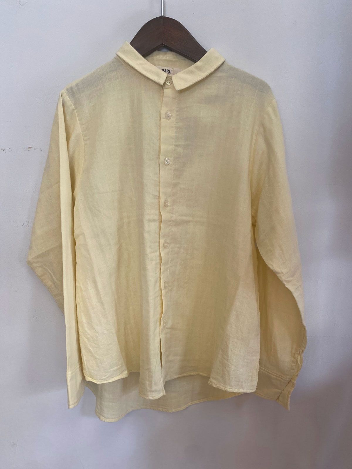 ダブルガーゼシャツ イエロー