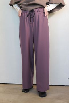 コスミカルウォーム裏起毛セミワイドパンツ パープル