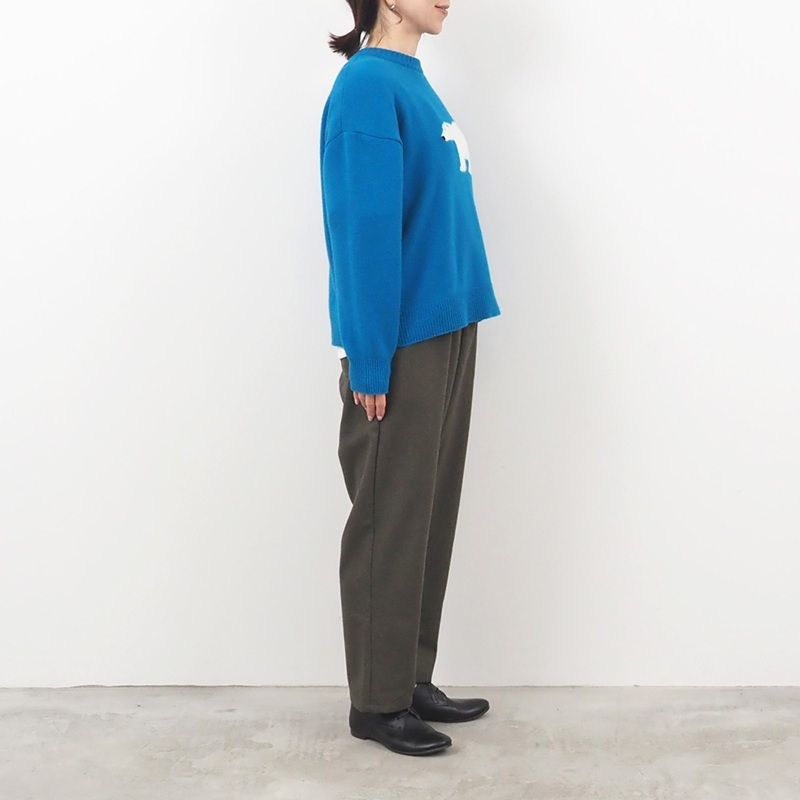 ウールリサイクルクロスコージーパンツ ブラウン