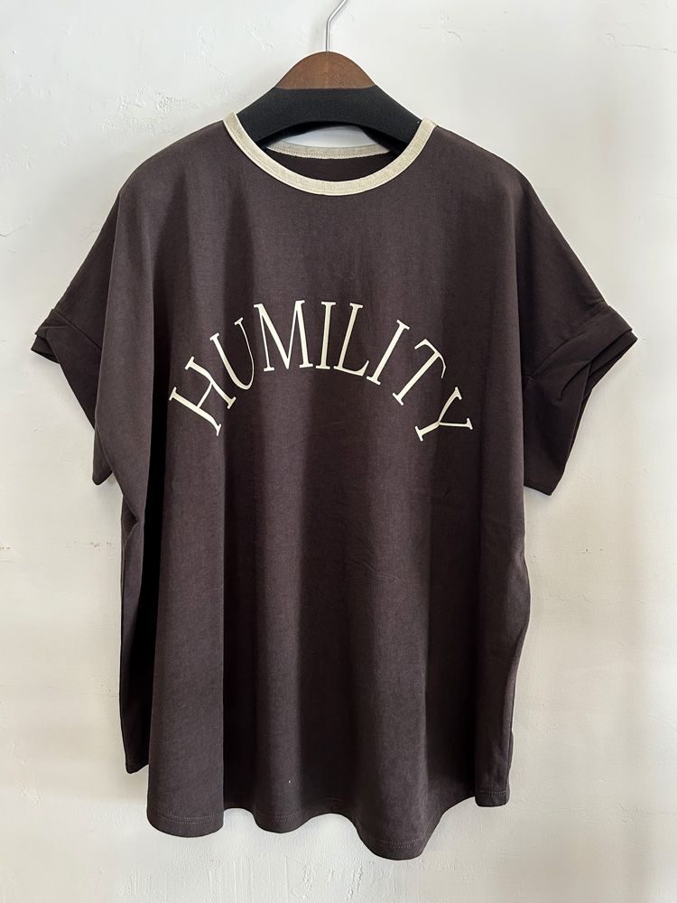 ロゴリンガーTシャツ ダークブラウン