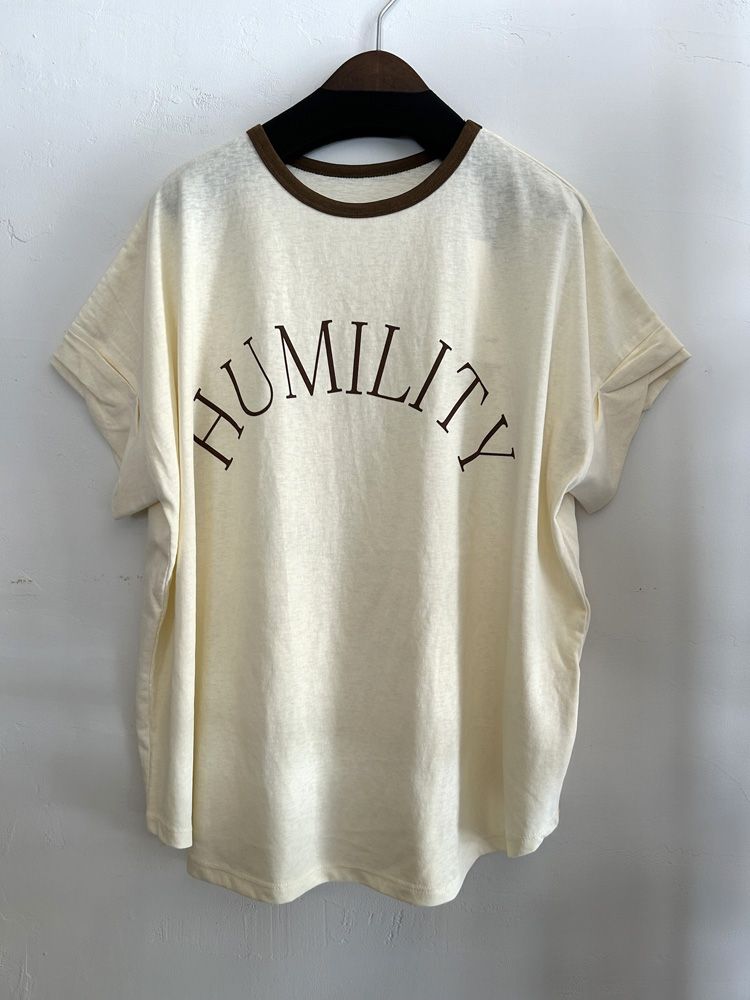 ロゴリンガーTシャツ アイボリー