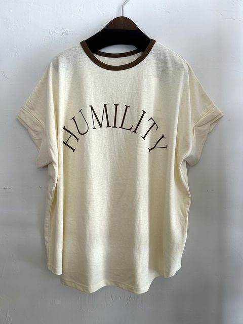 ロゴリンガーTシャツ アイボリー
