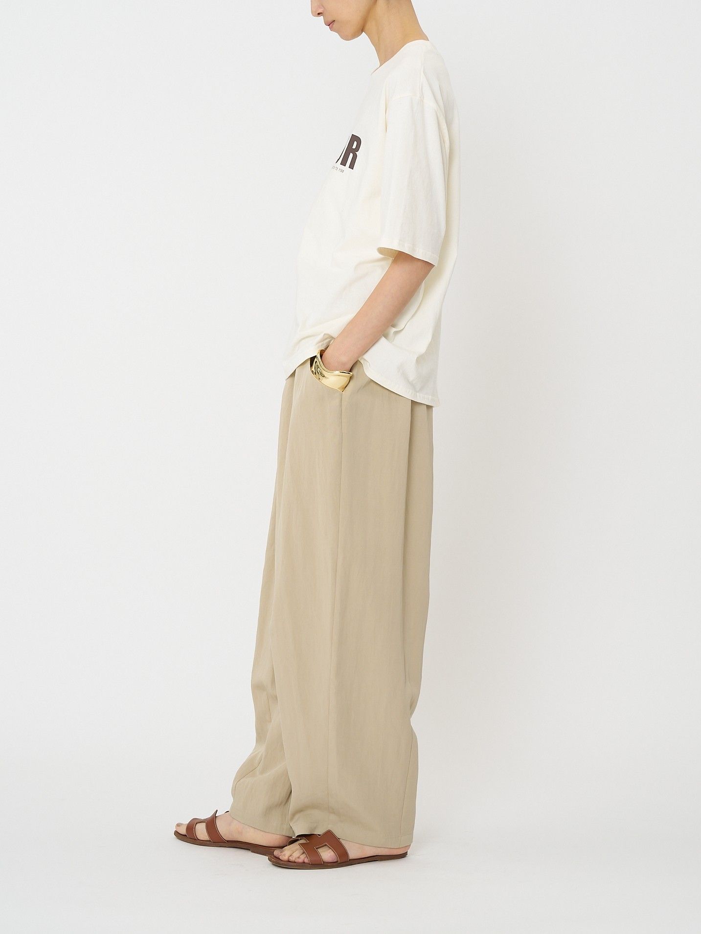 [8461-102KK] ”VIGOUR”プリントTee ブラウン