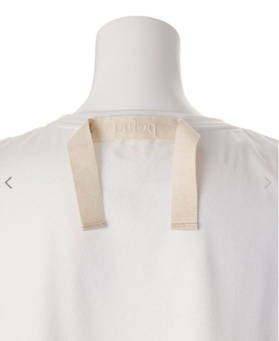 袖なしTシャツ 白豆