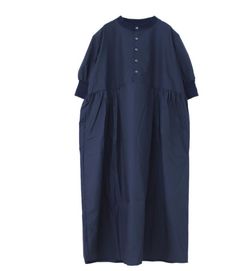 50sタイプライターハンドベルワンピース ネイビー