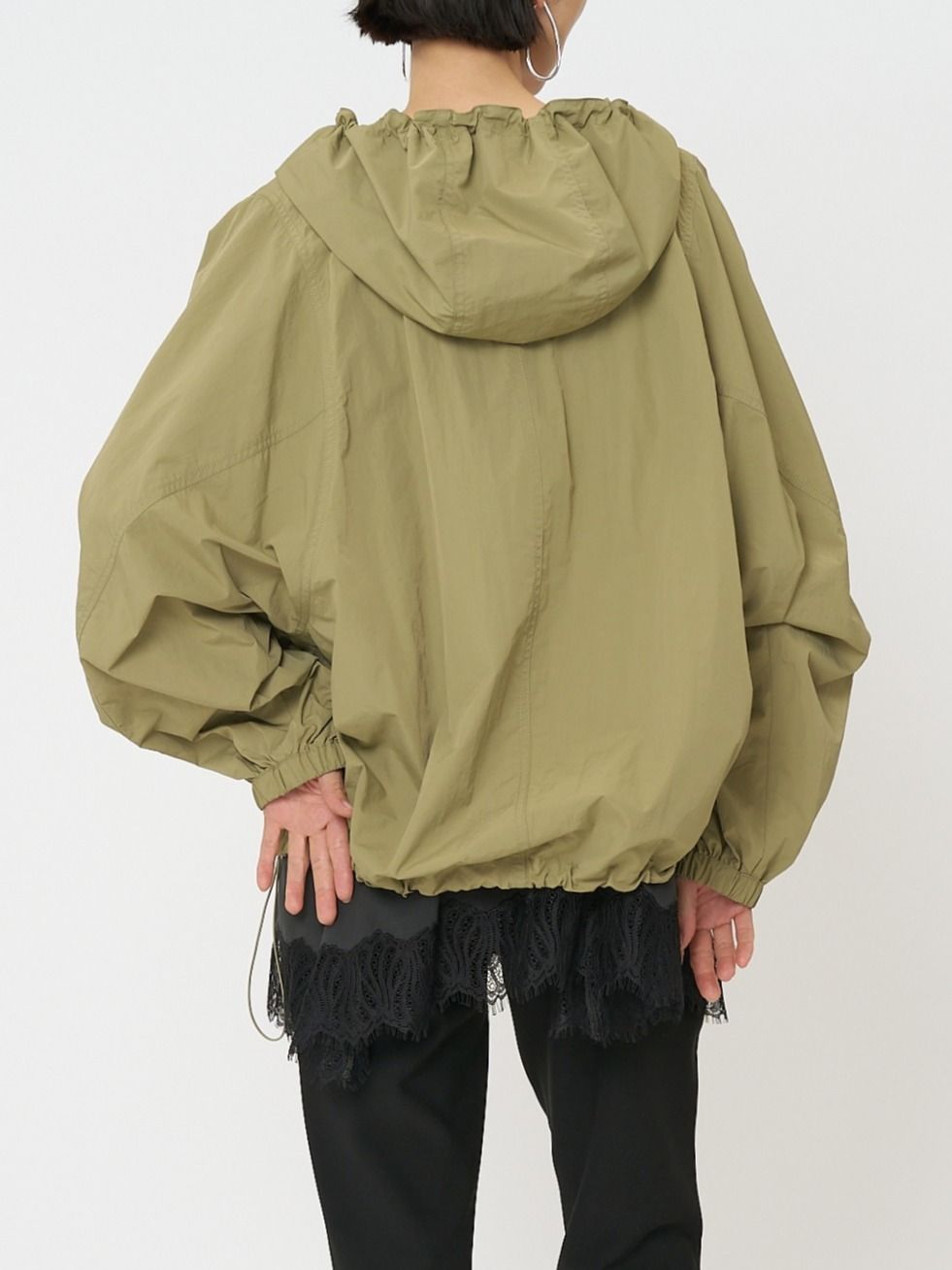 [4261-031MK] ドルマンスリーブアノラック アイボリー