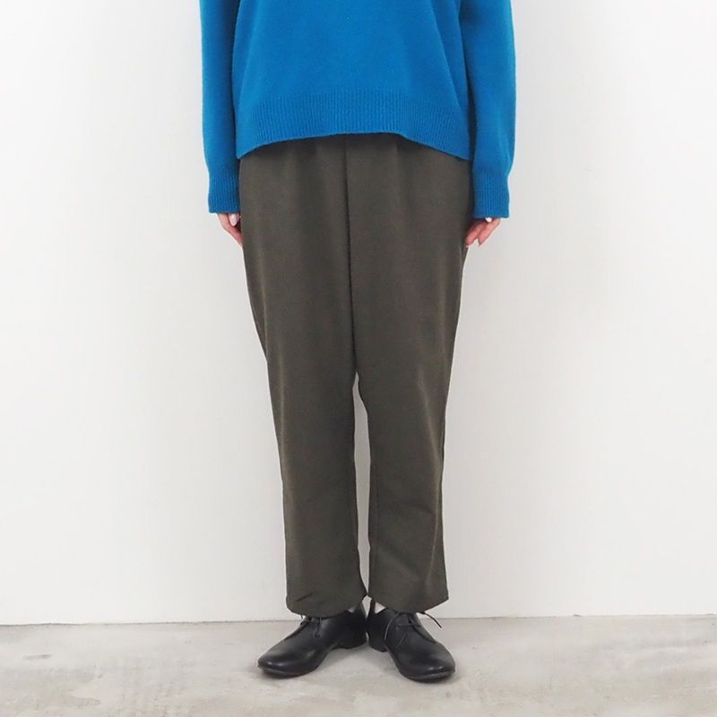 ウールリサイクルクロスコージーパンツ ブラウン