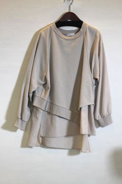 mink chair シャツドッキングトップス ベージュ