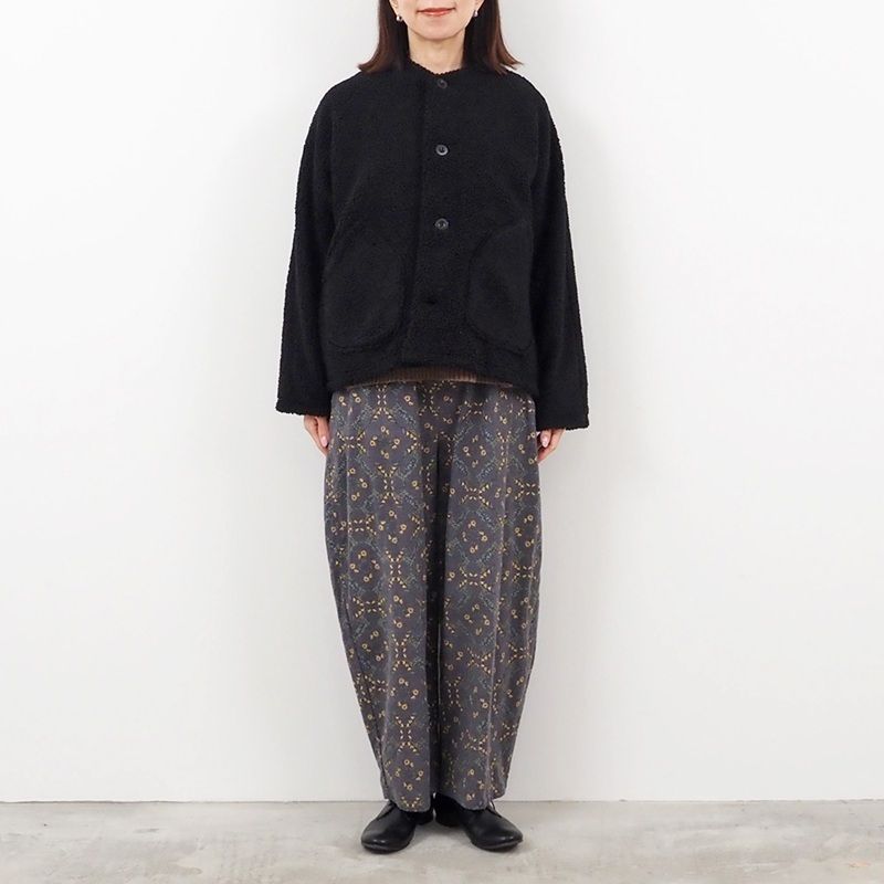 もこもこプードルパイル ラグランジャケット モカ