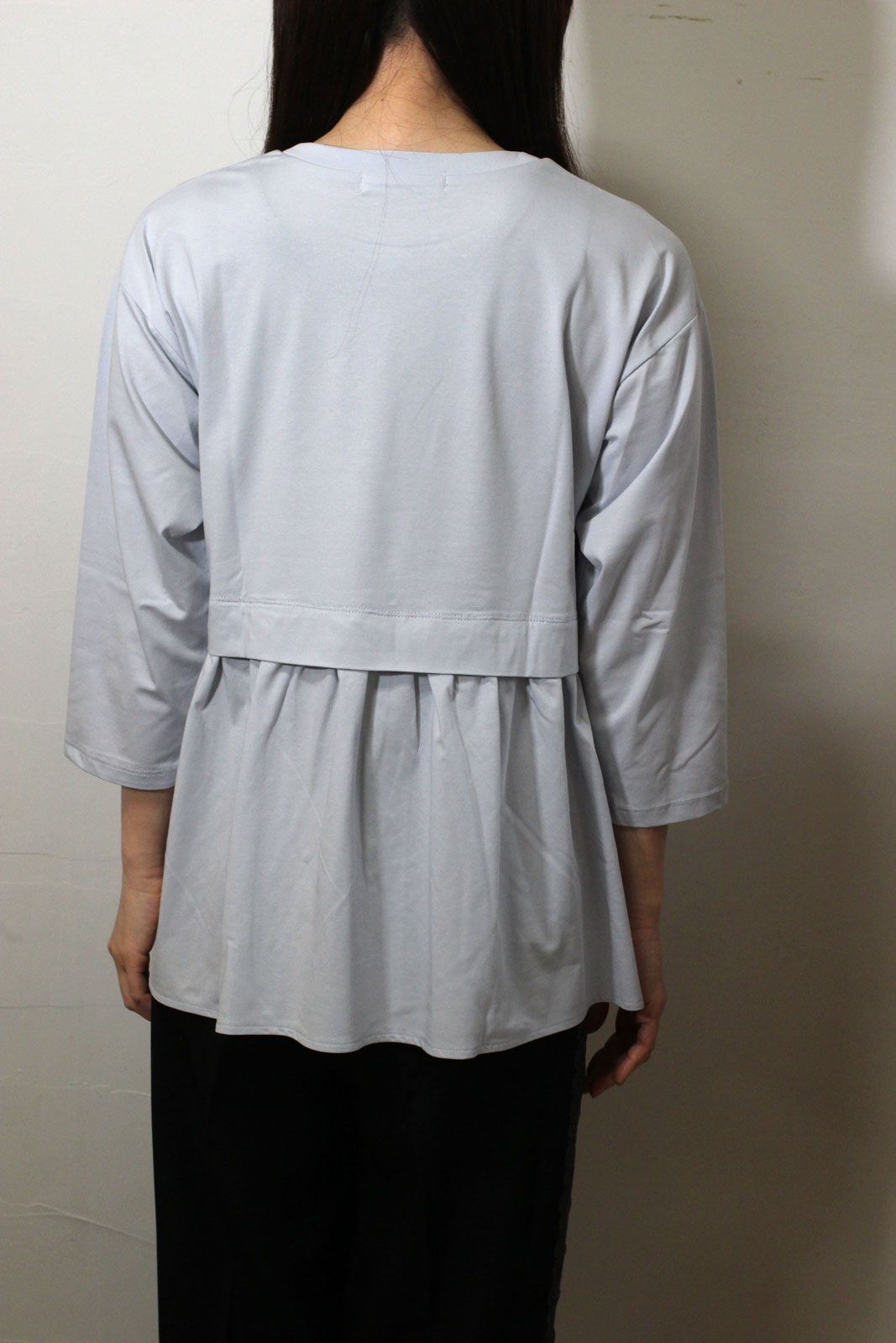 レイヤード風カットソー サックス