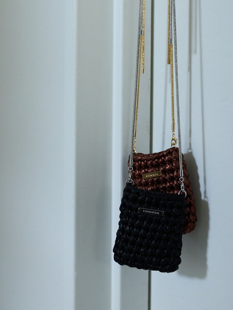 [0056-522SH] クロシェミニBAG シルバー