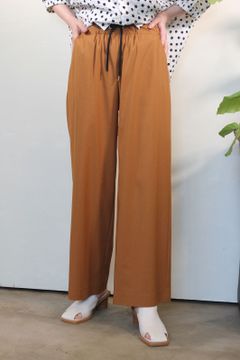 アサレチックワイドパンツ ブラウン