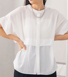 前後2WAYタックブラウス オフホワイト