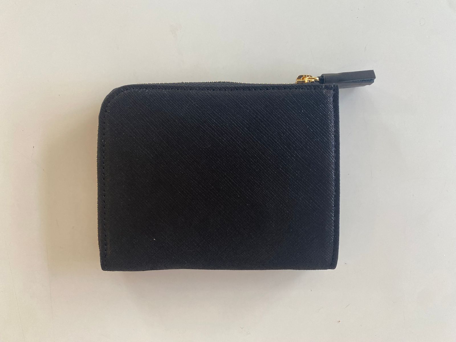 HAK L ZIP SHORT WALLET ブラック