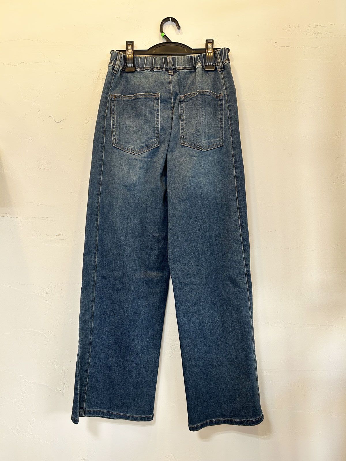 CTRデニム サイドライン ワイドパンツ ブルー