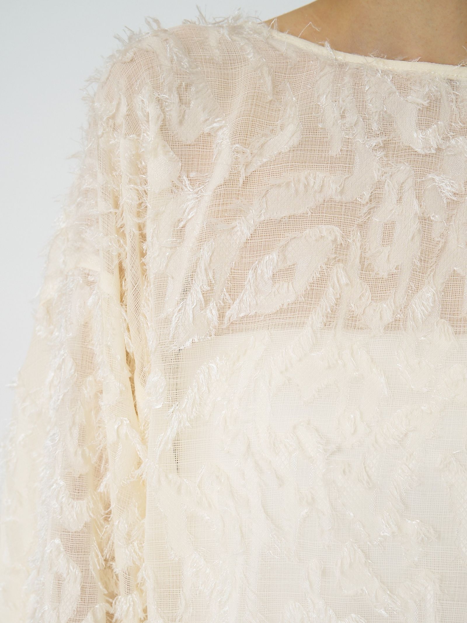 [1561-009KK] メッシュジャガードBL オフホワイト