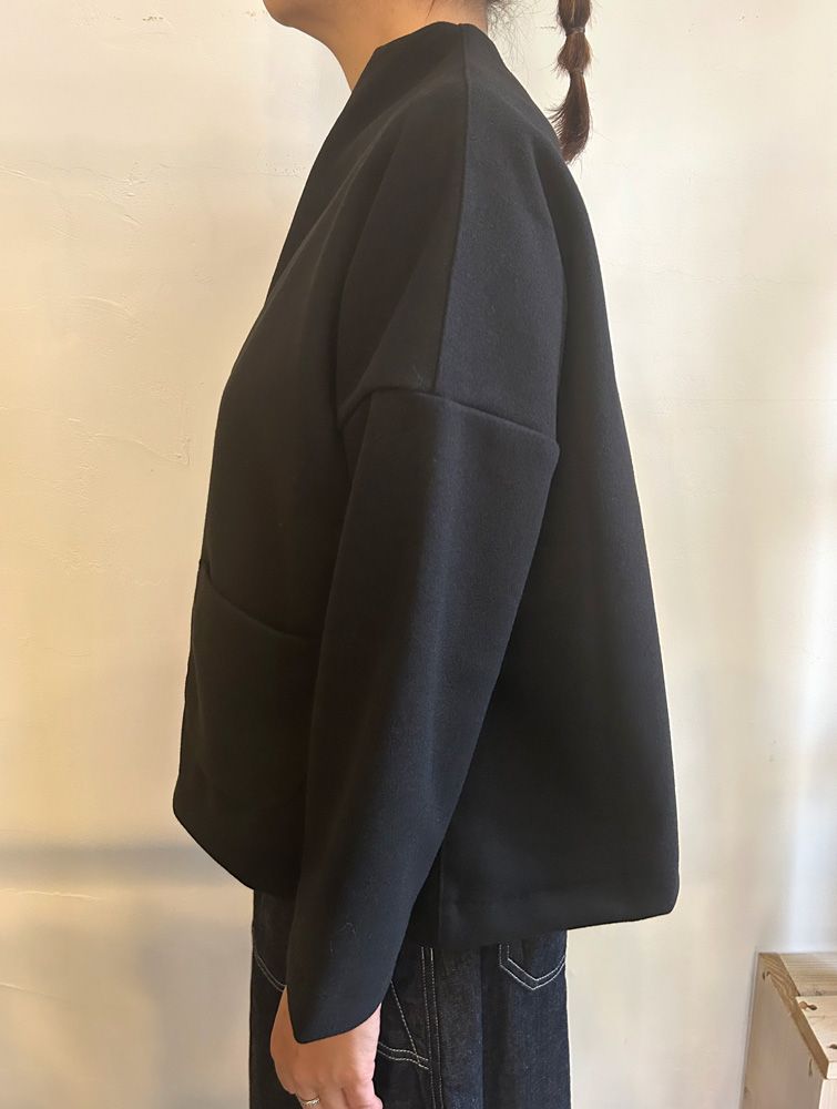 ライトメルトン ノッチジャケット ブラック
