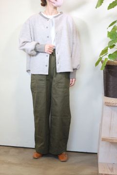 トラベルウールカーディガンジャケット グレー