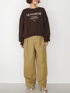 [8454-132KK] MARCHEスウェットPO ブラウン