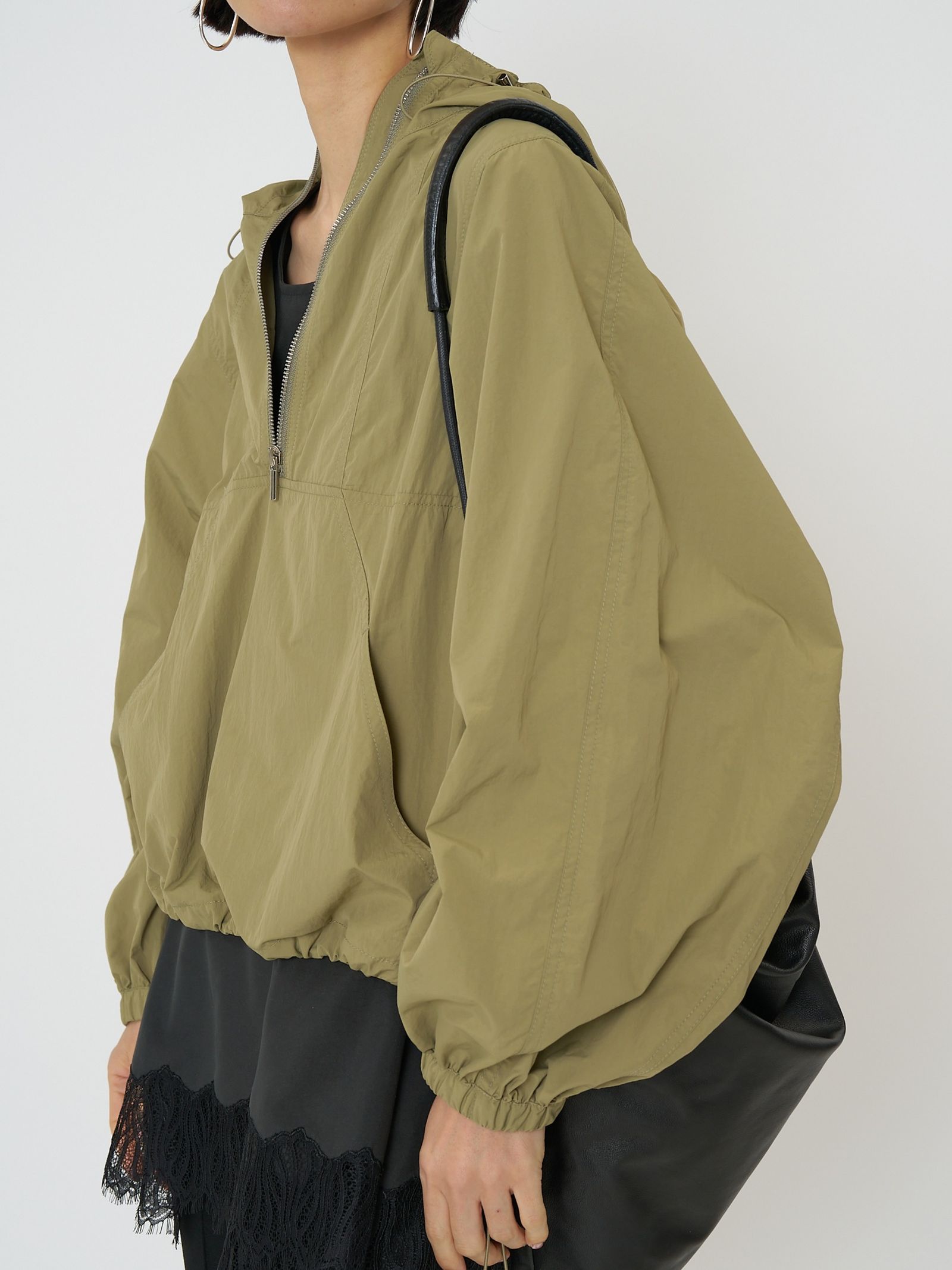 [4261-031MK] ドルマンスリーブアノラック アイボリー