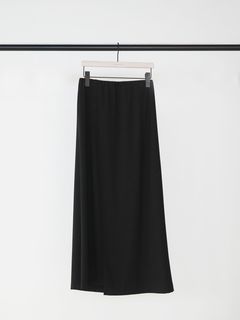 [2863-705GL] ポンチアシメ2WAYスカート ブラック