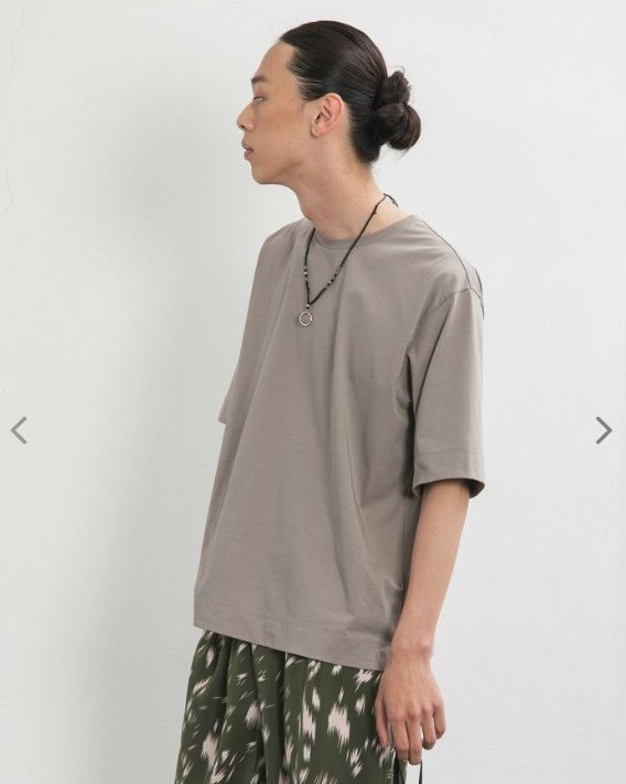5分袖Tシャツ 岩肌