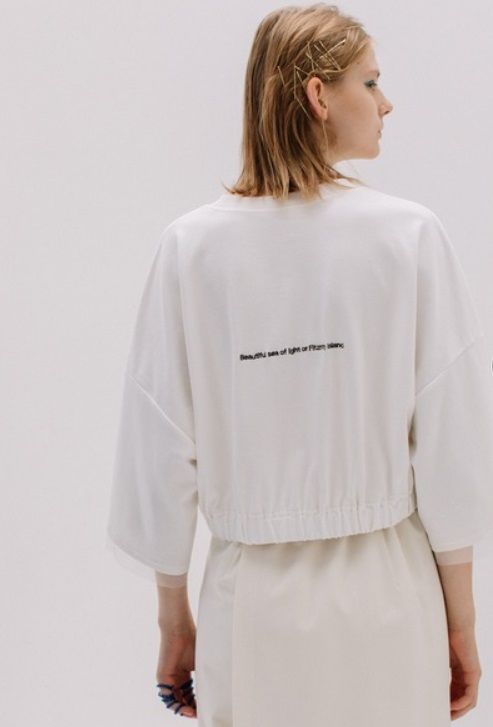 SEAフォトプリントTシャツ ホワイト