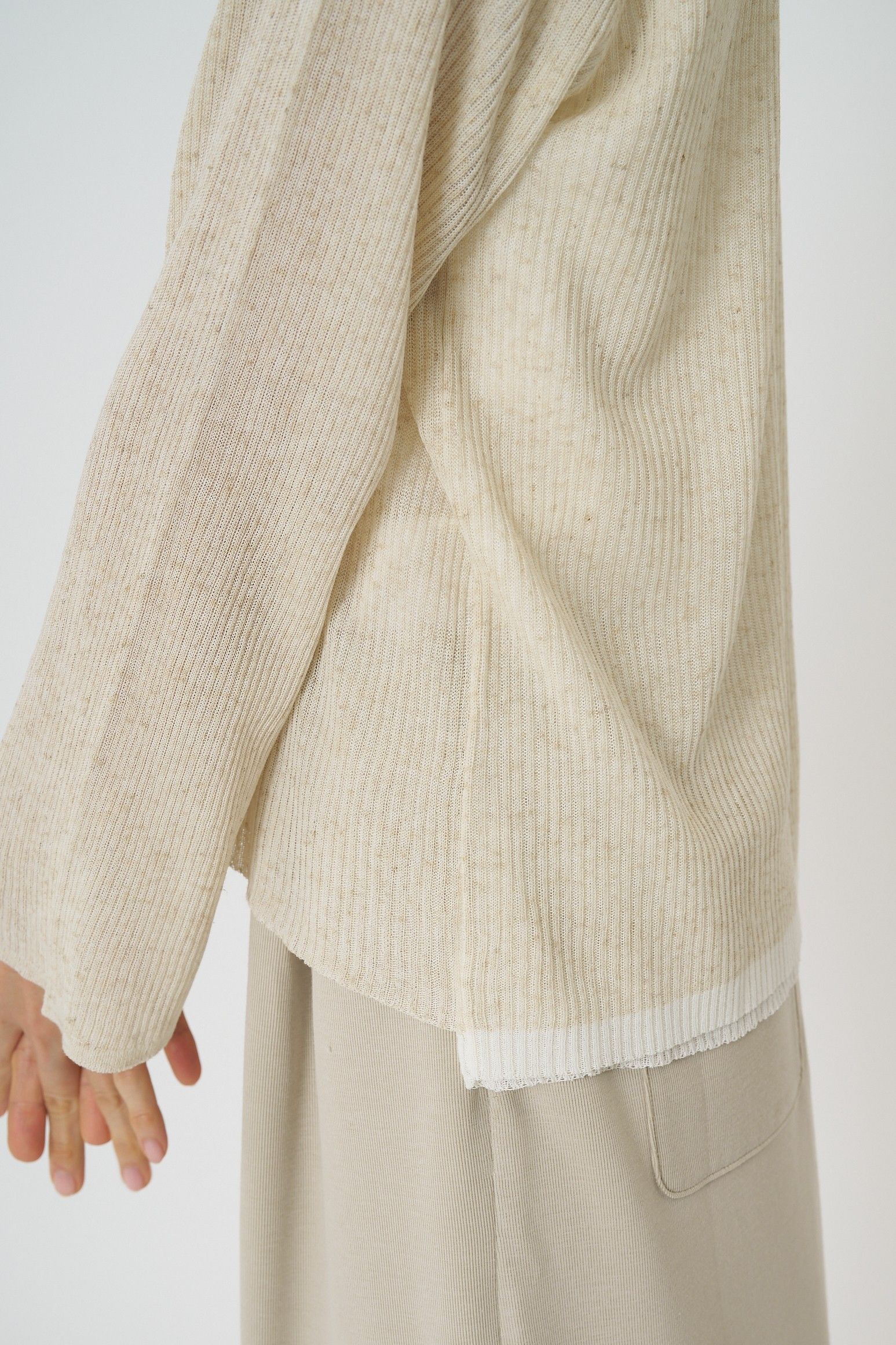 [9561-089GS] タンクレイヤードニット ピンク