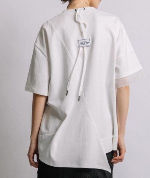 オーシャンフォトプリントTシャツ ホワイト