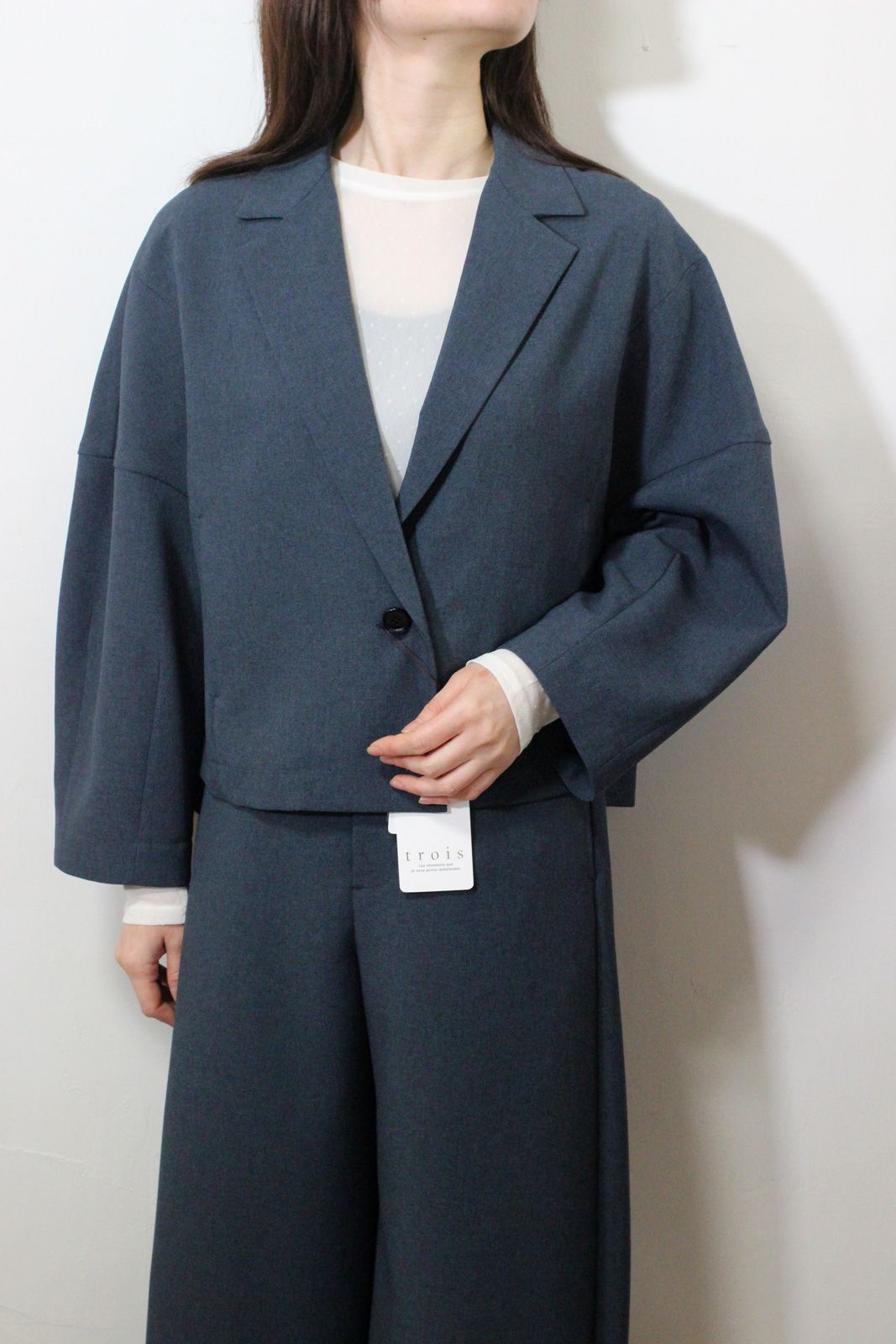 ドライトロピカルショートジャケット ネイビー