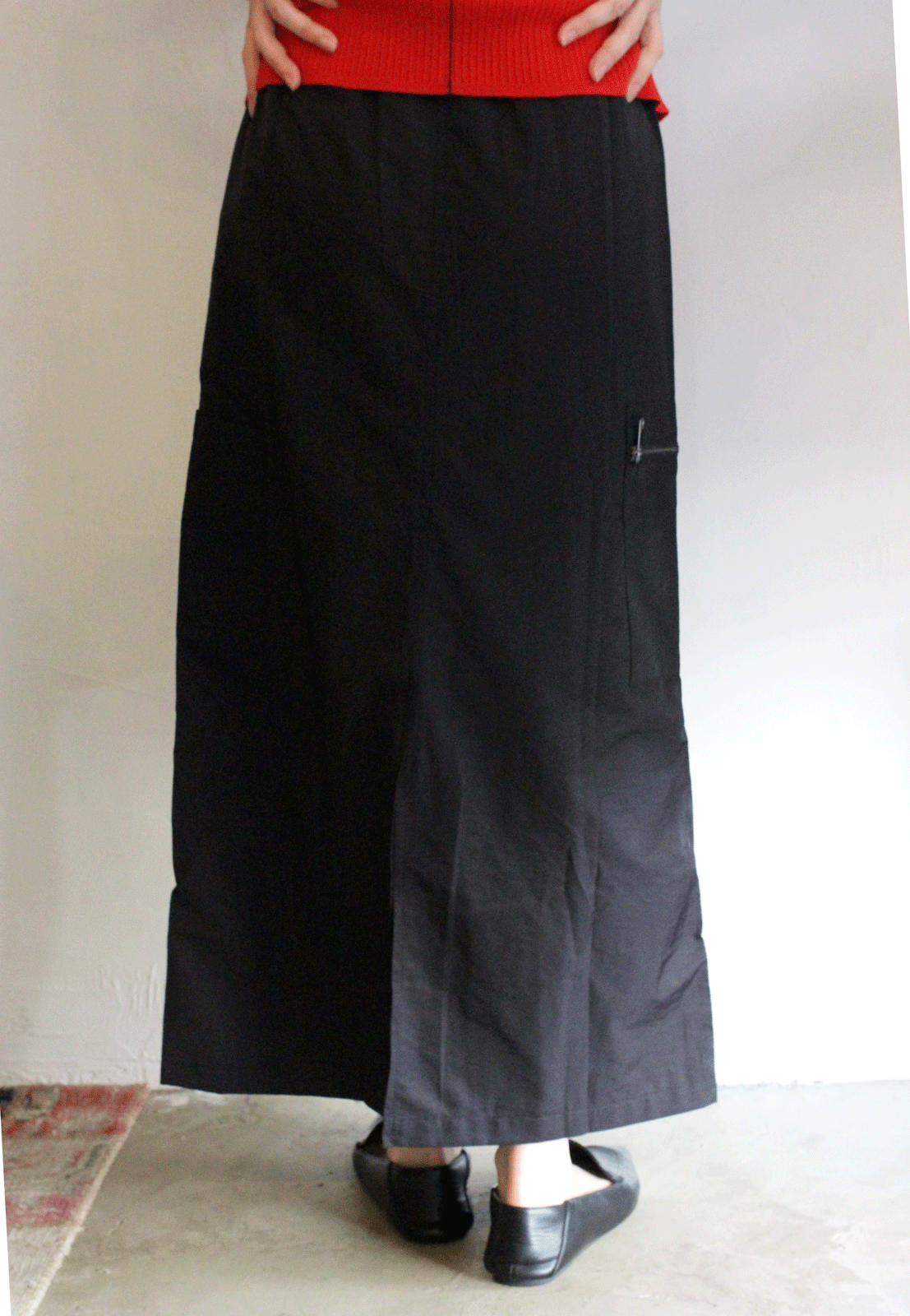 カーゴマキシスカート ブラック