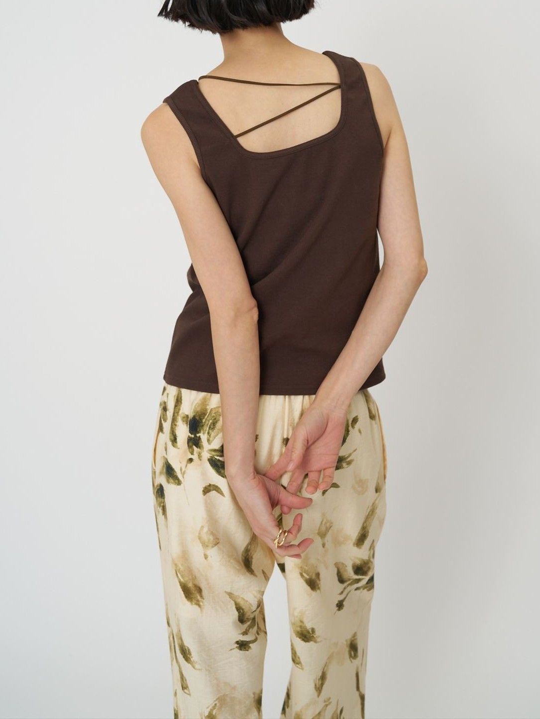 [8961-109KK] ナローコードデザインタンク ブラック