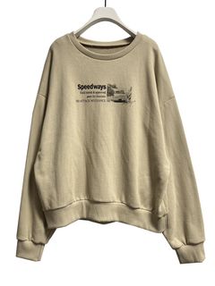 [8456-495KK] Photo裏毛スウェット ダークベージュ