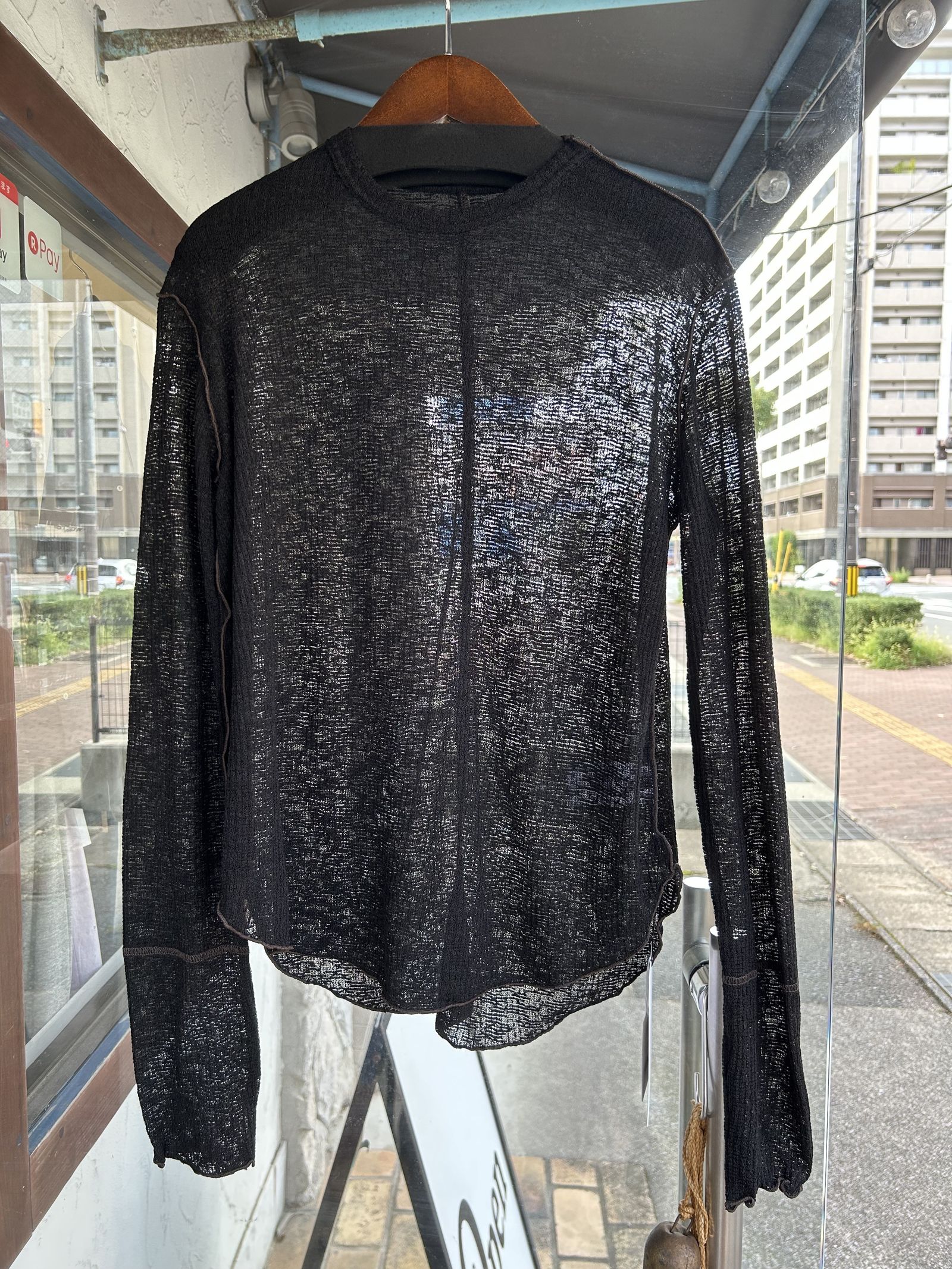 配色メロウ シアートップス ブラック