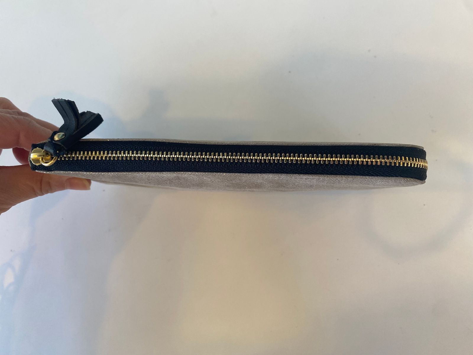 HAK L ZIP LONG 長財布 シルバー