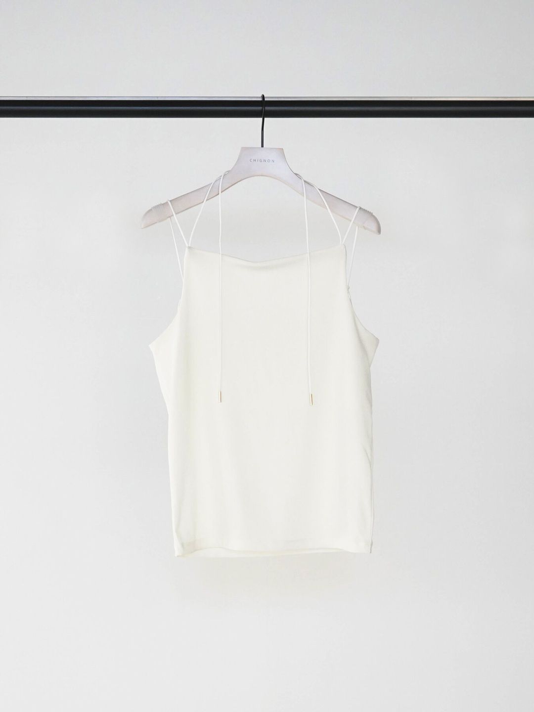 [8263-717KK] マルチWAYドロップコードキャミ オフホワイト