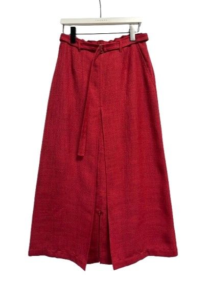 [2756-451MK] ツイードファスナースリットSK レッド