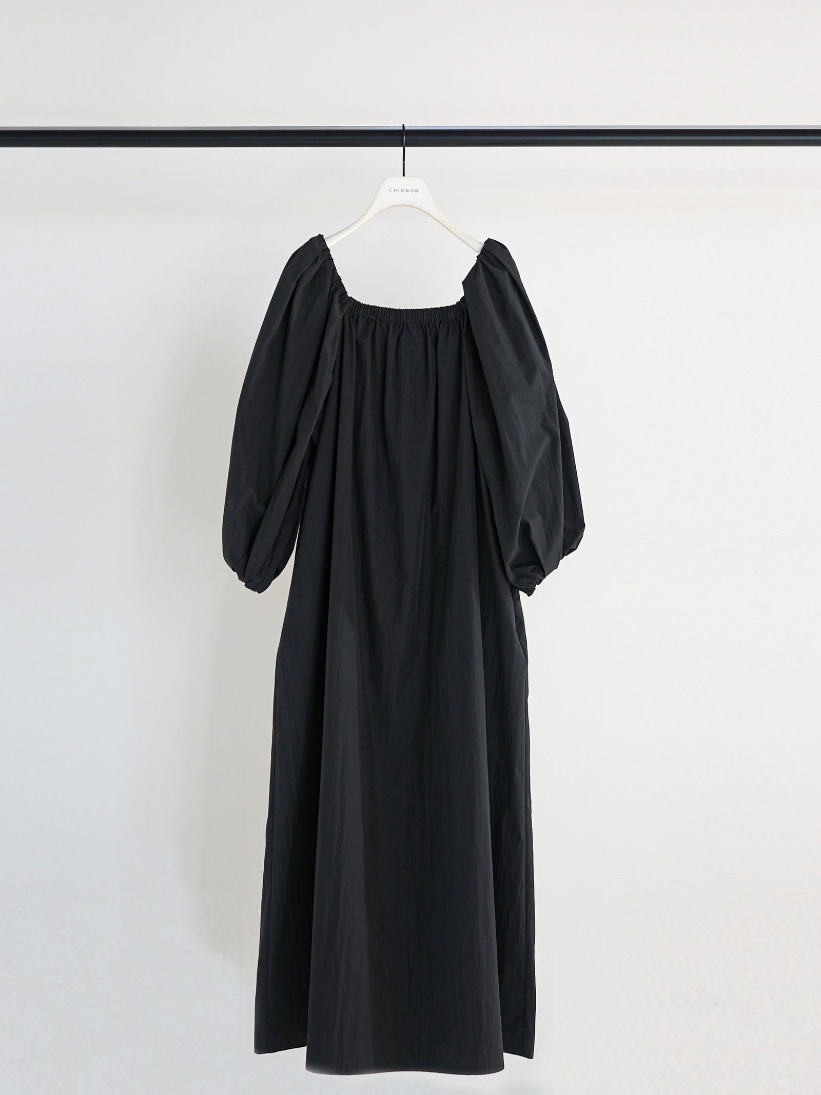 [5261-034MK] ボリュームスリーブOP ブラック