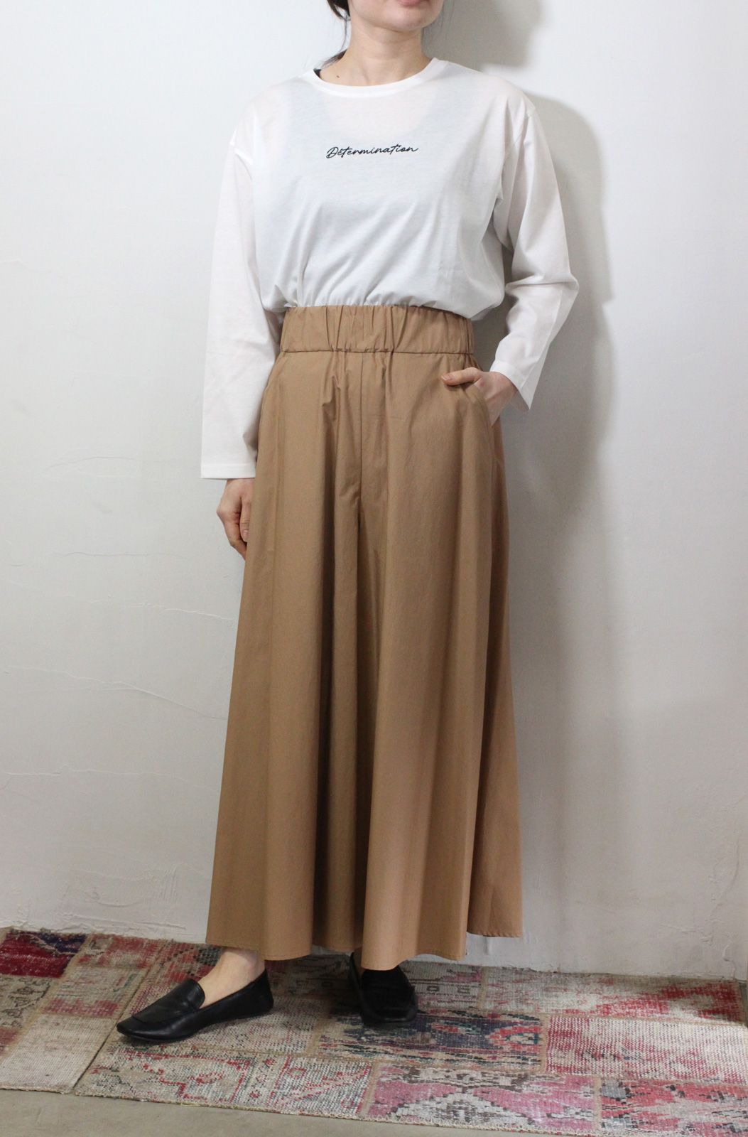 ボリューミースカーチョ ベージュ