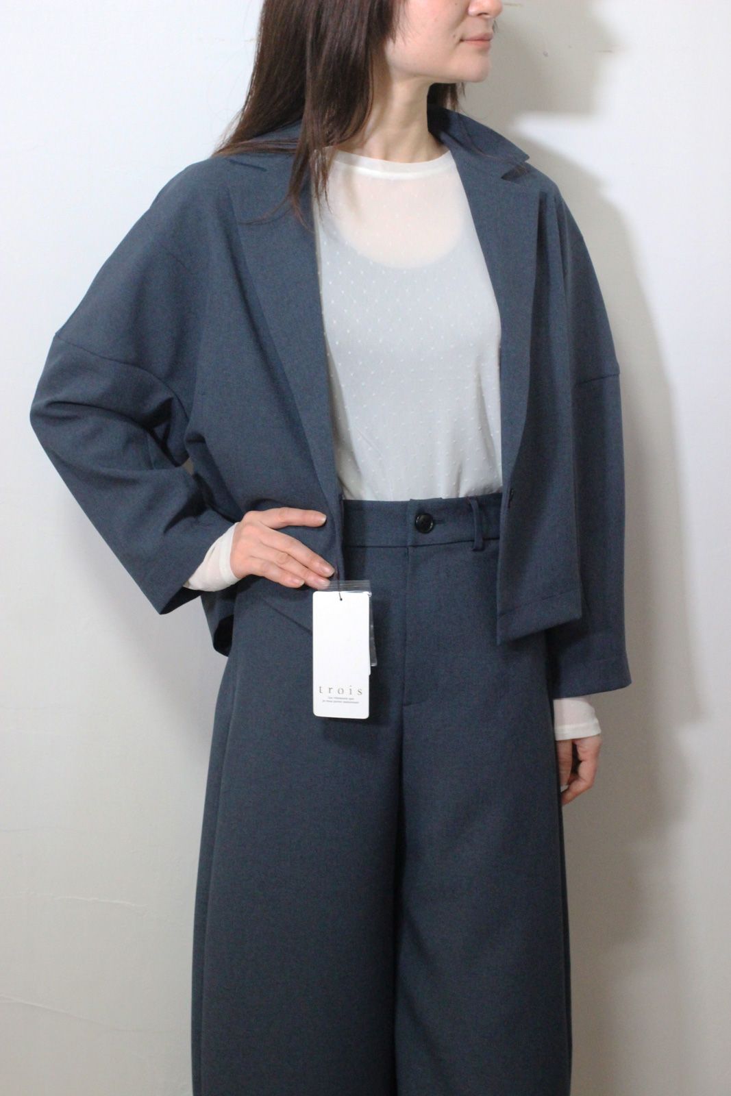 ドライトロピカルショートジャケット ネイビー