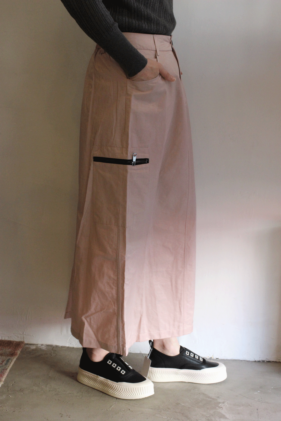 カーゴマキシスカート ピンク