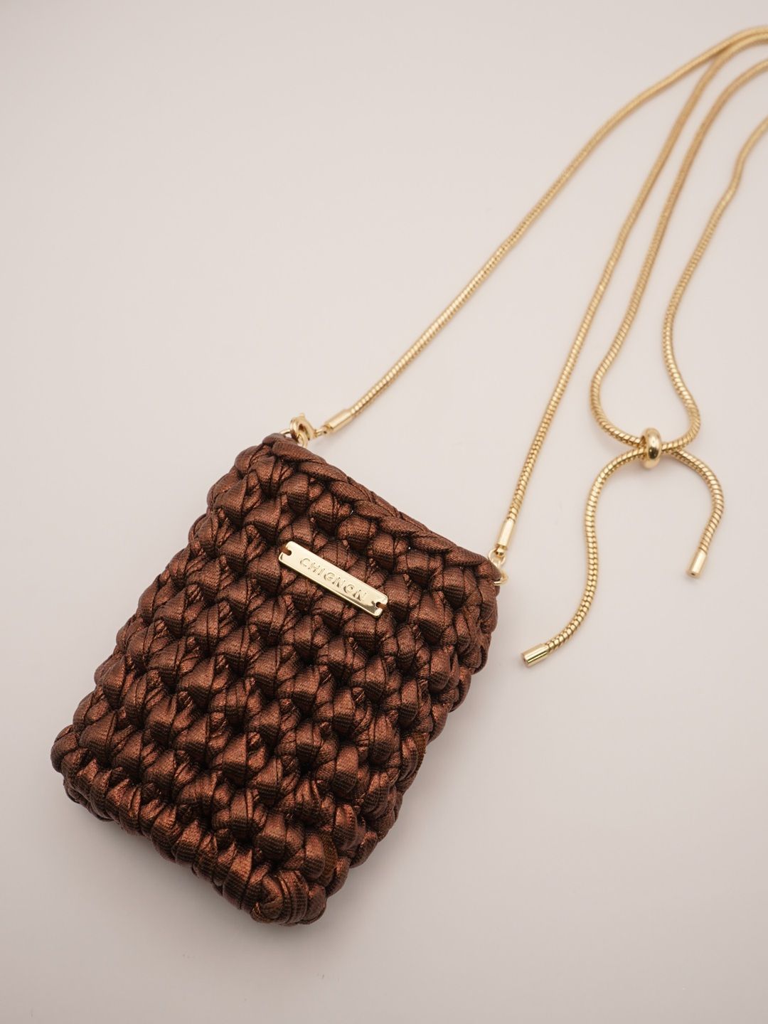 [0056-522SH] クロシェミニBAG ゴールド