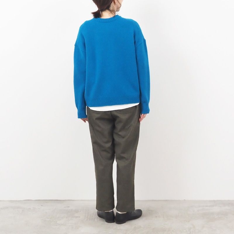 ウールリサイクルクロスコージーパンツ ブラウン