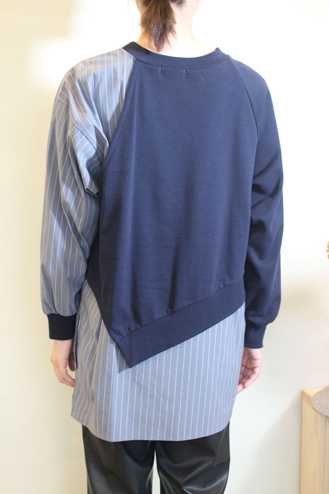 mink chair シャツドッキングトップス ベージュ