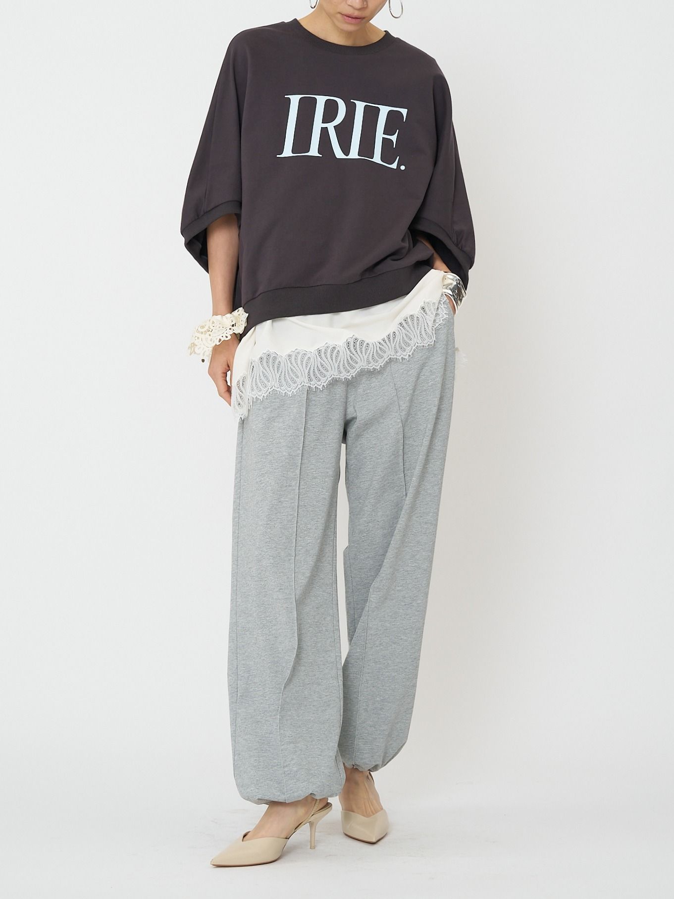 [3261-016KK] 度詰天竺イージーPT グレー