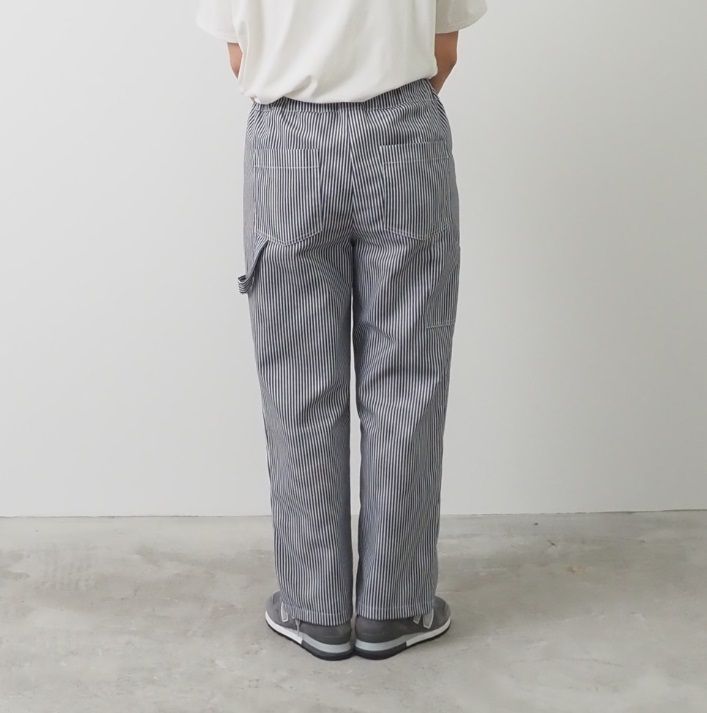 T/Cヒッコリーペインターパンツ インディゴxオフ