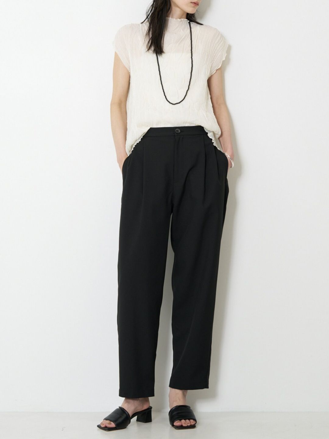 [3263-656YM] エフォートレステーパードPT ブラック