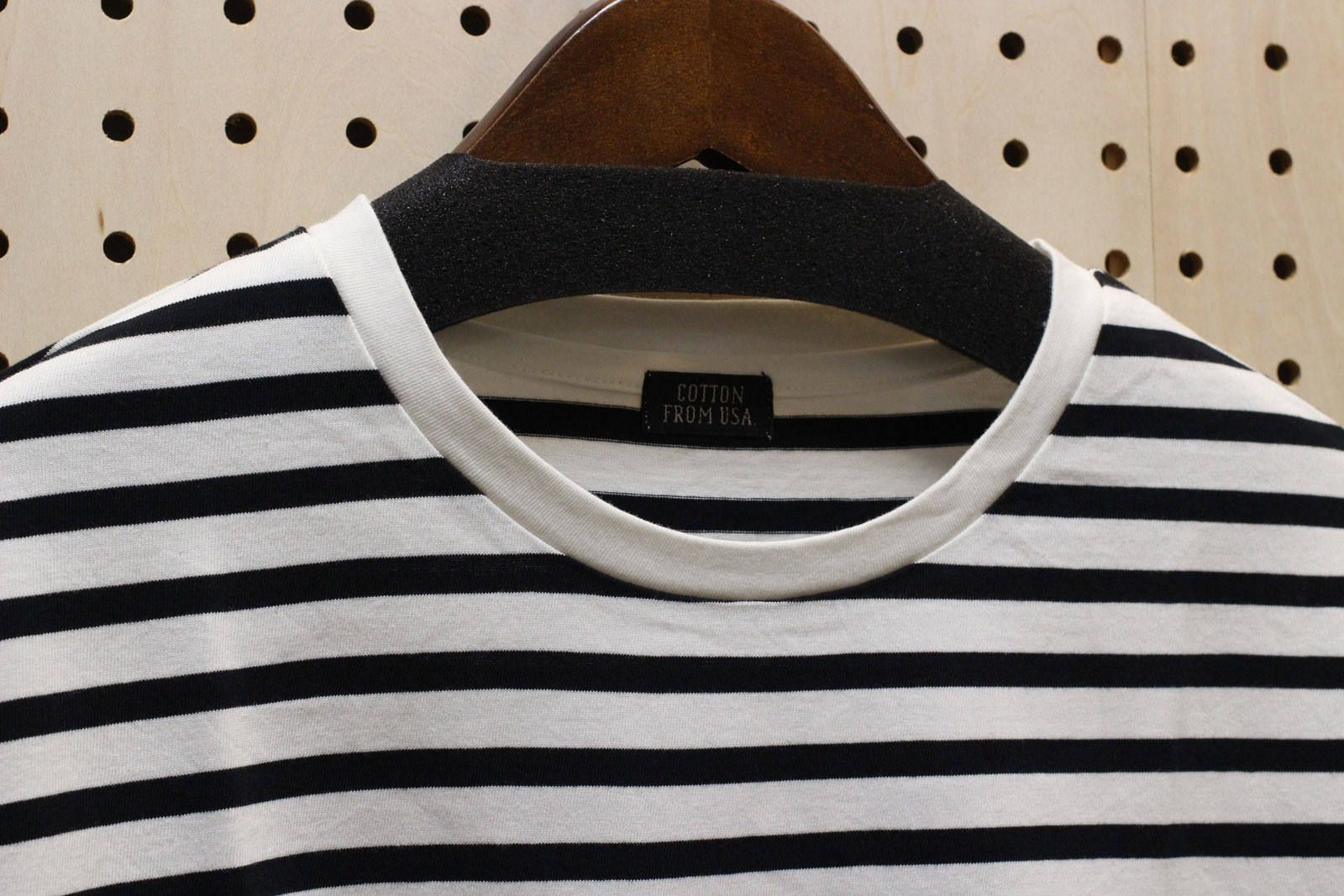 5分袖Tシャツ ブラックボーダー